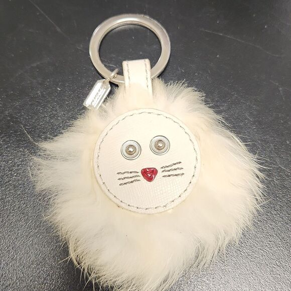 Coach | Accessories | Coachwhite Lion Keychain | Poshmark